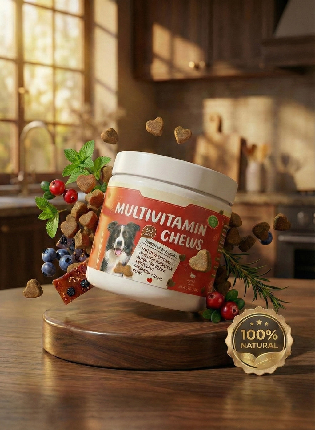 Multivitamine Câini Complex cu Glucozamină & Krill Oil